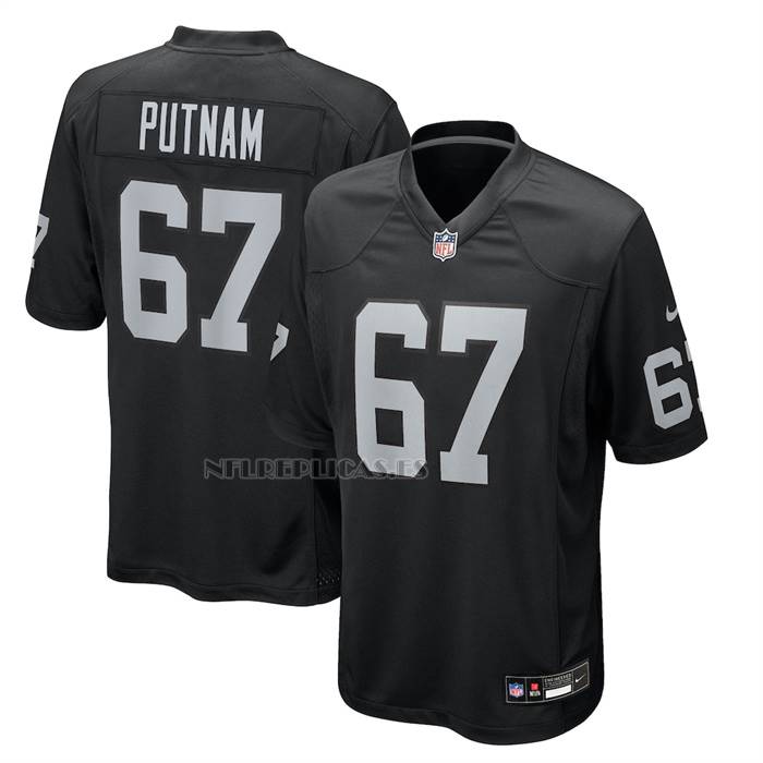 Camiseta NFL Game Las Vegas Raiders Will Putnam Negro